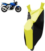 Red Silk Two Wheeler Cover for Bajaj(Pulsar 200 NS DTS-i, Yellow, Black)
