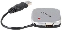BELKIN 4-Port Ultra-Mini Hub USB Adapter(White)