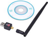 View Ad Net 600 Mbps Wifi Adapter 802.11b/g/n  (Black) USB LAN Card(Black) Laptop Accessories Price Online(Ad Net)