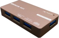 Axcess usb x4 high speed 4port 3.0 USB Hub(rose gold)   Laptop Accessories  (Axcess)