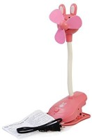 Shrih Rechargeable Desk Flexible Cartoon Clip SH-0221 USB Fan(Pink)   Laptop Accessories  (Shrih)