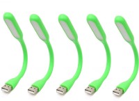 Stealodeal Flexible Ultra Bright 5pc Green Lamp Led Light(Green)   Laptop Accessories  (Stealodeal)