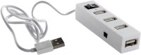 Ad Net 4 Port With Single Switch Ad-816 USB Hub(White)   Laptop Accessories  (Ad Net)