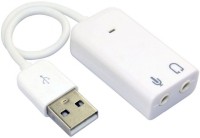 Ad Net Premium Quality AD-815 3D Virtual 7.1 Sound Card(White)   Laptop Accessories  (Ad Net)
