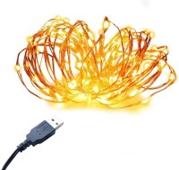 View Quace Copper String 5M 50LED USB Operated Wire Decorative Lights Diwali Christmas Led Light(Yellow) Laptop Accessories Price Online(Quace)