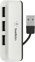 Belkin F4U021Bt USB 2.0 4 Port Travel USB Hub(White)   Laptop Accessories  (Belkin)