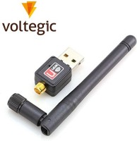 Voltegic ™ 600Mbps USB WiFi Dongle 600Mbps Wireless Adapter 802.11n/g/b with Antenna ™ 600Mbps USB WiFi Dongle 600Mbps Wireless Adapter 802.11n/g/b with Antenna USB LAN Card(Black)   Laptop Accessories  (Voltegic)