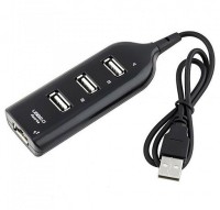 Connectwide 4 Port Charger USB HUB 2.0 93 USB Cable(Black)   Laptop Accessories  (Connectwide)