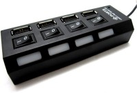 Uflux Ports UH1201 USB Hub(Black)   Laptop Accessories  (Uflux)