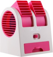 View NewveZ Portable Mini Air Conditioner Dual-Port Bladeless USB Fan(Rosered, White) Laptop Accessories Price Online(NewveZ)