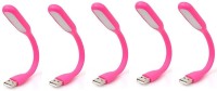 Generix Mini USB Led Lamp PINK Pack of 5 Ultra Bright Led Light(Pink)   Laptop Accessories  (Generix)
