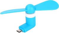 View Heartly Apple iPhone OTG Mini USB Cooling Portable Fan_18 USB Fan(Blue) Laptop Accessories Price Online(Heartly)