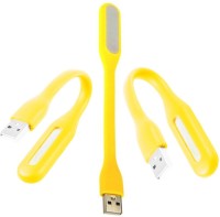 Stealodeal Flexible Ultra Bright 3pc Yellow Lamp Led Light(Yellow)   Laptop Accessories  (Stealodeal)