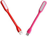 Stealodeal Flexible Ultra Bright 2pc Pink and Red Led Light(Pink, Red)   Laptop Accessories  (Stealodeal)