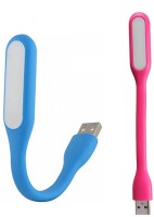 View Stealodeal Flexible Ultra Bright 2pc Blue and Pink Led Light(Blue, Pink) Laptop Accessories Price Online(Stealodeal)