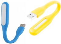 View Stealodeal Flexible Ultra Bright 2pc Blue and Yellow Led Light(Blue, Yellow) Laptop Accessories Price Online(Stealodeal)