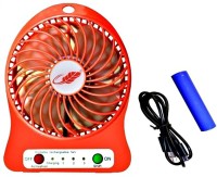 View NRTRADING Hi - Speed Portable, Battery Operated Powerful Rechargeable USB Fan(Multiclour) Laptop Accessories Price Online(NRTRADING)