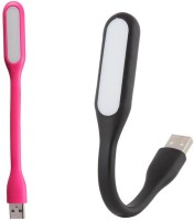 Stealodeal Flexible Ultra Bright 2pc Black and Pink Led Light(Black, Pink)   Laptop Accessories  (Stealodeal)