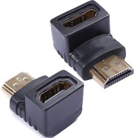 View Redeemer Female To Male L Shape HDMI Connector(Black) Laptop Accessories Price Online(Redeemer)