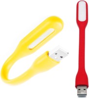 Stealodeal Flexible Ultra Bright 2pc Red and Yellow Led Light(Red, Yellow)   Laptop Accessories  (Stealodeal)