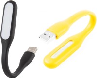 Stealodeal Flexible Ultra Bright 2pc Black and Yellow Led Light(Black, Yellow)   Laptop Accessories  (Stealodeal)
