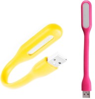 View Stealodeal Flexible Ultra Bright 2pc Pink and Yellow Led Light(Pink, Yellow) Laptop Accessories Price Online(Stealodeal)