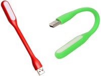 Stealodeal Flexible Ultra Bright 2pc Green and Red Led Light(Green, Red)   Laptop Accessories  (Stealodeal)