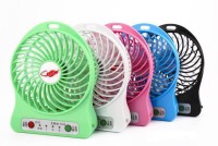 View Techvik Portable Battery Operated Powerful Rechargeable USB Fan(Multicolor) Laptop Accessories Price Online(Techvik)