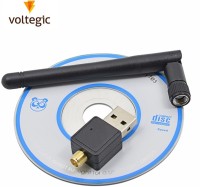 Voltegic ™ Mini 802.11N/G/B 600Mbps USB WiFi Wireless Adapter Network LAN Card ™ Mini 802.11N/G/B 600Mbps USB WiFi Wireless Adapter Network LAN Card USB LAN Card(Black)   Laptop Accessories  (Voltegic)
