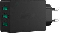 View Shrih Smart Charging 3 Port 30W Wall SH - 0795 USB Charger(Black) Laptop Accessories Price Online(Shrih)