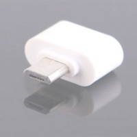 Onlineshoppee Micro USB OTG Adapter AFR1901 USB Charger(White)   Laptop Accessories  (Onlineshoppee)