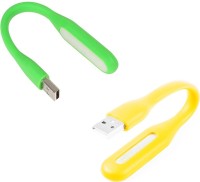 Stealodeal Flexible Ultra Bright 2pc Green and Yellow Led Light(Green, Yellow)   Laptop Accessories  (Stealodeal)