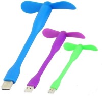 View Cyxus USB Mini Fan Flexible design Removable Blades Combo Of 3 USB Fan(Multicolor) Laptop Accessories Price Online(Cyxus)