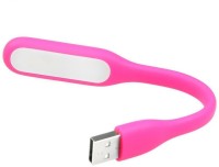 Generix Portable Bendable Mini USB Led Lamp PINK USB Powered Ultra Bright Led Light(Pink)   Laptop Accessories  (Generix)
