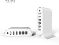 View Fshang 6 Port Universal Connector 7006 USB Hub(White) Laptop Accessories Price Online(Fshang)