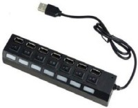 View ACCESSOREEZ Individual Power on/off Switches High Speed 7port-1 USB Hub(Black) Laptop Accessories Price Online(ACCESSOREEZ)