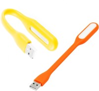 Stealodeal Flexible Ultra Bright 2pc Orange and Yellow Led Light(Orange, Yellow)   Laptop Accessories  (Stealodeal)