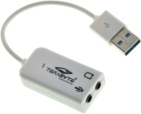 View Terabyte 7.1 CHANNEL TB-026 Sound Card(White) Laptop Accessories Price Online(Terabyte)