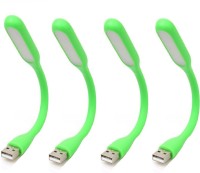 Stealodeal Flexible Ultra Bright 4pc Green Lamp Led Light(Green)   Laptop Accessories  (Stealodeal)