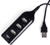 Uflux Ports UH1204 USB Hub(Black)   Laptop Accessories  (Uflux)