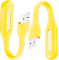Stealodeal Flexible Ultra Bright 2pc Yellow Lamp Led Light(Yellow)   Laptop Accessories  (Stealodeal)