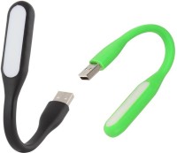 Stealodeal Flexible Ultra Bright 2pc Black and Green Led Light(Black, Green)   Laptop Accessories  (Stealodeal)
