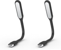 Generix Flexible Portable Mini USB Led Lamp Pack of 2 Ultra Bright Led Light(Black)   Laptop Accessories  (Generix)