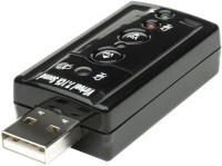 HashTag Glam 4 Gadgets 7.1 Sound Adaptor HT SNDAD7.1 Laptop Accessory(Black)   Laptop Accessories  (HashTag Glam 4 Gadgets)