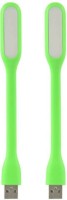 Stealodeal Flexible Ultra Bright 2pc Green Lamp Led Light(Green)   Laptop Accessories  (Stealodeal)