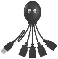 BB4 UNIVERSAL MULTIPURPOSE 4 PORT 2.0 USB Hub(Black)   Laptop Accessories  (BB4)