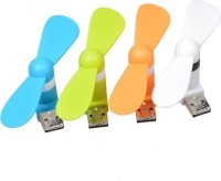 Cyxus USB Micro 2 In 1 Mini Mobile Phone Portable Flexible USB Fan Combo Of 4 USB Fan(Multicolor)   Laptop Accessories  (Cyxus)