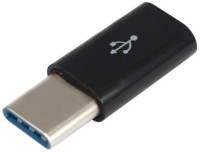 De-TechInn Micro Female to Type C Charging Converter Adapter USB Charger(Black, White)   Laptop Accessories  (De-TechInn)