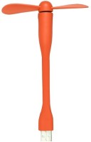 Casotec Flexible USB Fan 275010 Led Light USB Fan(Orange)   Laptop Accessories  (Casotec)