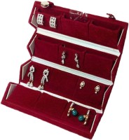 Aadhya 12 pair Ear ring box Keep delicate jewellery safe. Vanity Box(Maroon) - Price 139 65 % Off  